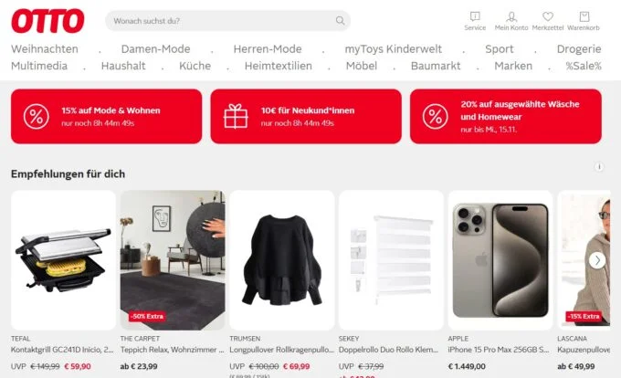 almanya alışveriş siteleri Otto.de - Almanya Alışveriş Siteleri